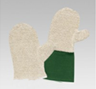 Gants de protection anti-chaleur ANSELL en feutre imprégné de nitrile-Gants de protection anti-chaleur JS ambidextres-Gants de protection anti-chaleur ambidextres-Gants de protection anti-chaleur JS en maille de KEVLAR-MAPA en maille de polyamide jaune-Moufles de protection anti-chaleur ambidextres-bouclé-réfractaire